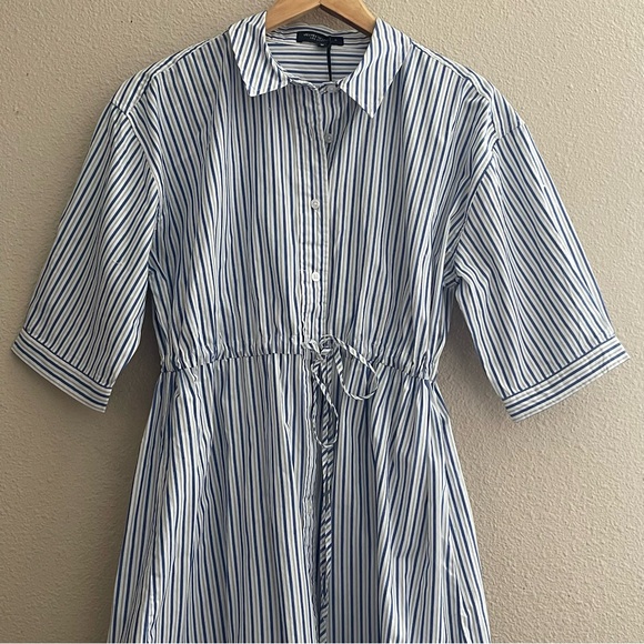 Velvet Heart JENNEVA OIA BLUE STRIPE Shirt Dress - Picture 5 of 12